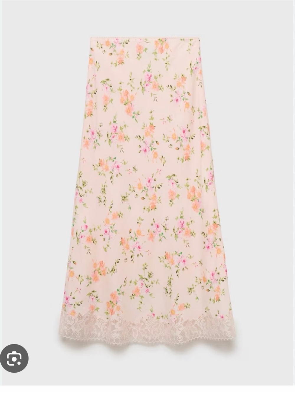 Mango White Maxi Skirt